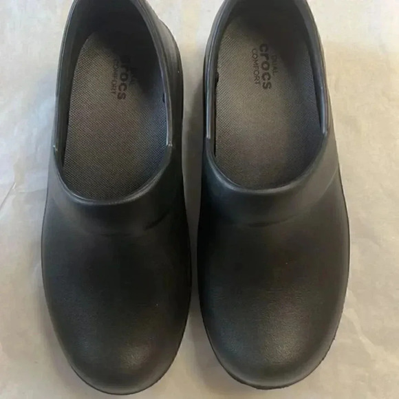 Crocs Neria Pro2 Slip Resistant Clogs size 6 in black NWOT - Picture 7 of 7